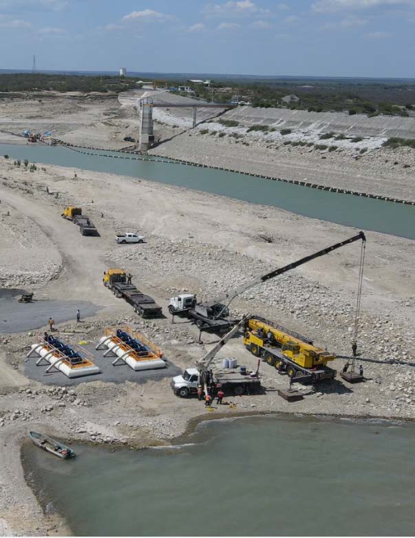Obra de toma Presa Cerro Prieto